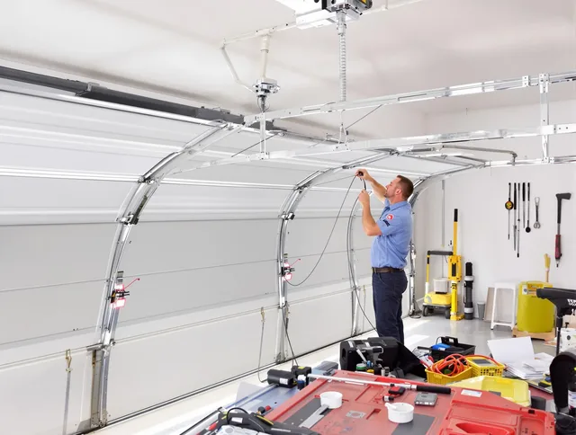 Garage door cable repair service by Huntington Park Garage Door Repair in Huntington Park