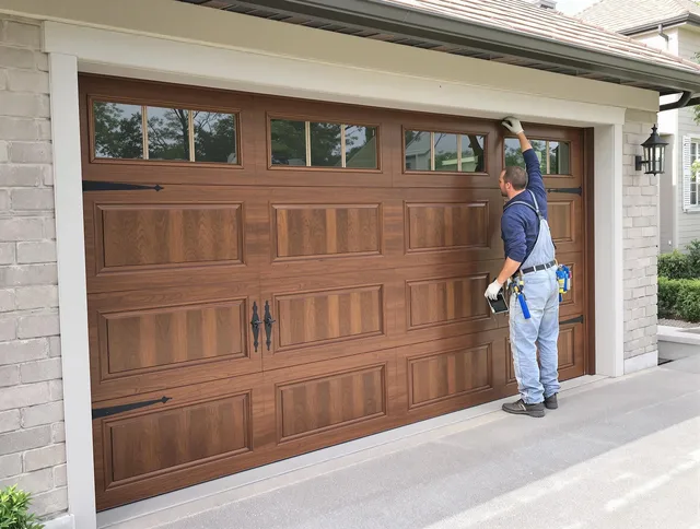 Custom garage door showcase by Huntington Park Garage Door Repair in Huntington Park