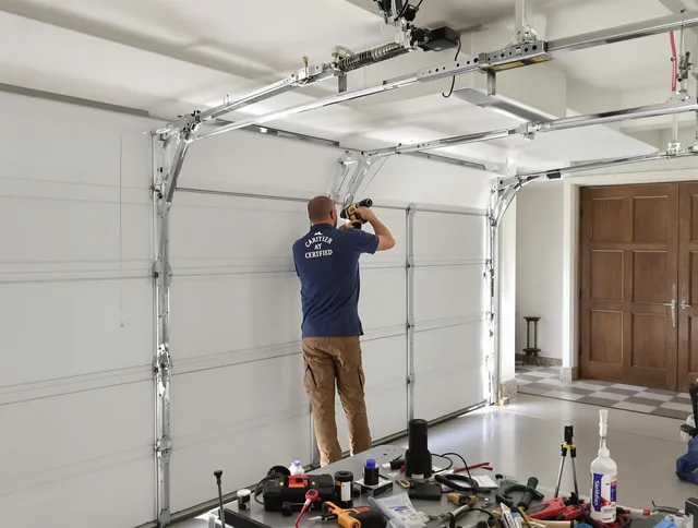 Huntington Park Garage Door Repair certified technician performing precision garage door repair in Huntington Park