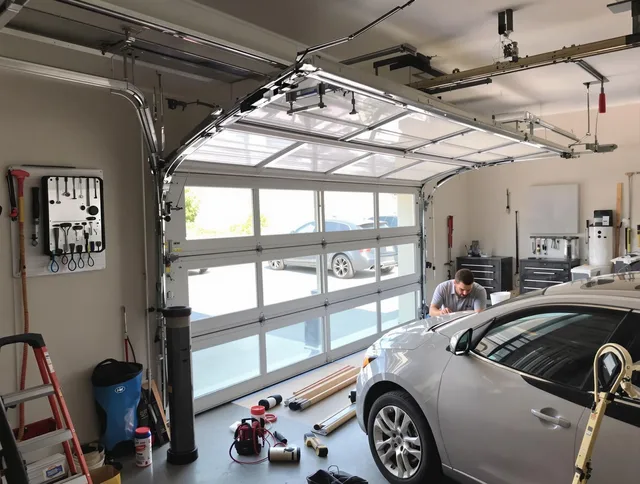 Garage door noise reduction service by Huntington Park Garage Door Repair in Huntington Park
