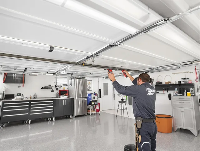 Overhead garage door repair service by Huntington Park Garage Door Repair in Huntington Park