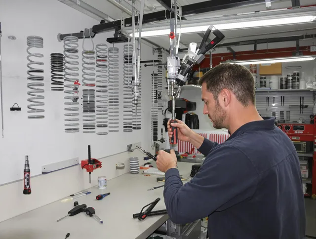 Huntington Park Garage Door Repair safety certified technician performing precision spring replacement in Huntington Park